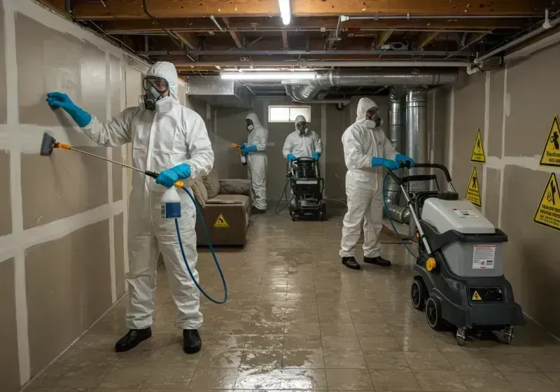 Basement Moisture Removal and Structural Drying process in Jenkins, KY